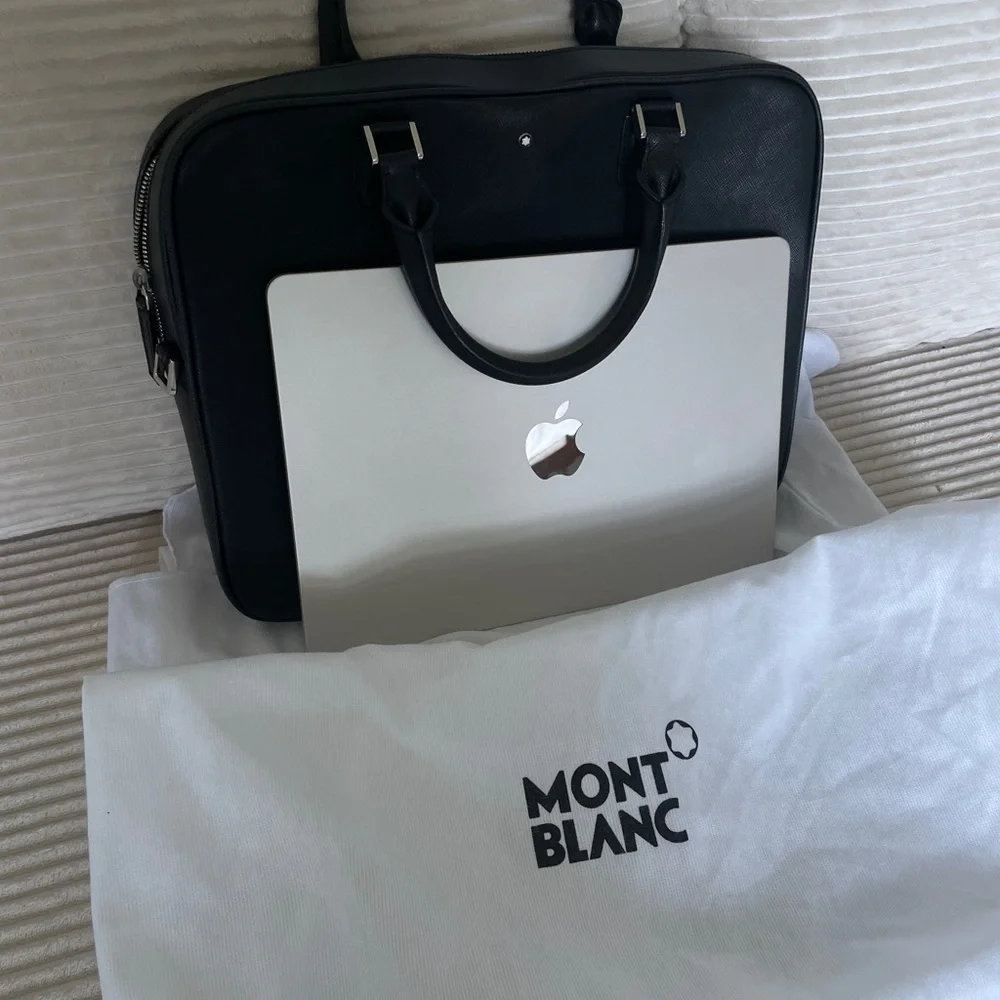 MONTBLANC Black Leather Men's Bag